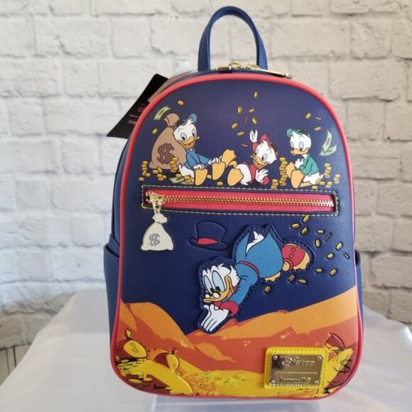 Loungefly Ducktales Scrooge McDuck Huey, Dewey, and Louie Mini Backpack NWT main image 4